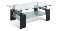 Table basse collection MAGY. Meuble type CONTEMPORAIN coloris noir.
