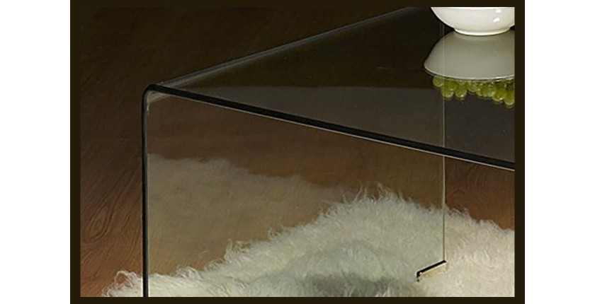 Table basse collection AXEL. Meuble type CONTEMPORAIN en verre trempé