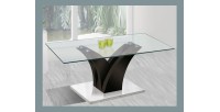 Table basse ALVARA 110x60. Noir laqué