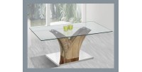 Table basse ALVARA 110x60. Effet chêne
