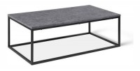 Table basse collection OREGON. Meuble type industriel effet béton.