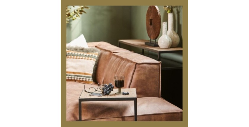 Table d'appoint collection MODENE en bois massif - Meuble style industriel