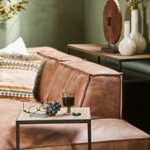 Table d'appoint collection MODENE en bois massif - Meuble style industriel