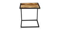 Table d'appoint collection MODENE en bois massif - Meuble style industriel