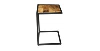 Table d'appoint collection MODENE en bois massif - Meuble style industriel