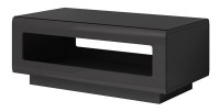 Table basse design LUCIA grise et noire brillante. Meuble idéal pour votre salon.