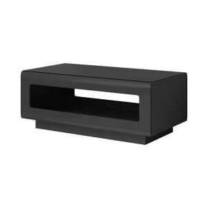Table basse design LUCIA grise et noire brillante. Meuble idéal pour votre salon.