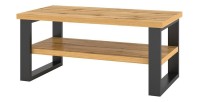 Table basse design collection MILO coloris chêne. Meuble idéal pour votre salon.