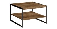Table basse style industriel collection ANAFI. Coloris épicéa et noir.