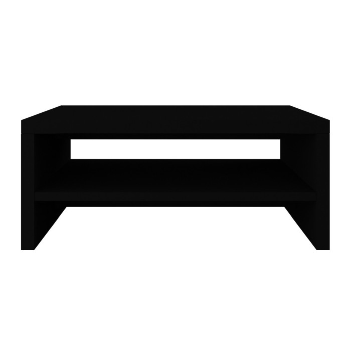 Table basse 110x60 collection RIO. Meuble design coloris noir mat.
