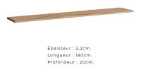 Ensemble meuble salon collection SWITCH II design, coloris chêne Wotan.