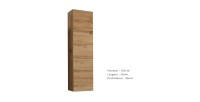 Ensemble meuble salon collection SWITCH II design, coloris chêne Wotan.