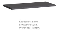 Ensemble meuble salon SWITCH II design, coloris chêne Wotan et gris brillant.