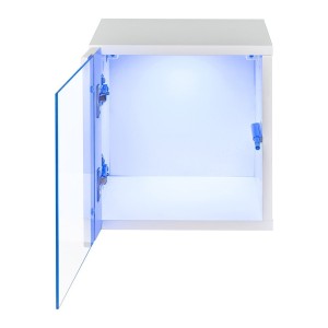 Ensemble meubles de salon SWITCH XXI design, coloris noir brillant.