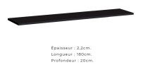 Ensemble meubles de salon SWITCH XXI design, coloris noir brillant.