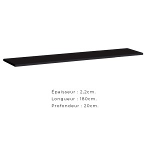 Ensemble meubles de salon SWITCH XXI design, coloris noir brillant.