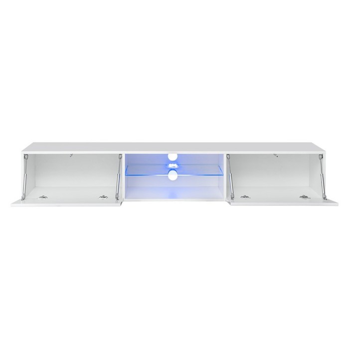 Ensemble meubles de salon SWITCH XXI design, coloris blanc et gris.