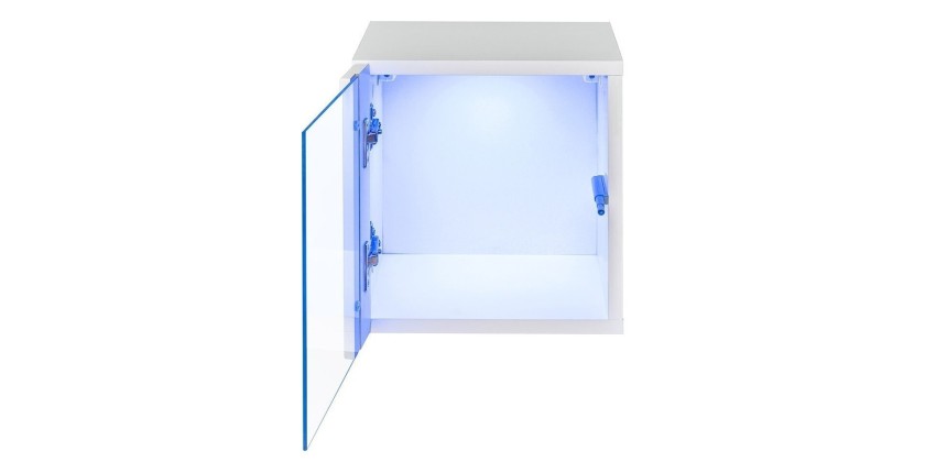 Ensemble meubles de salon SWITCH XXI design, coloris blanc et gris.