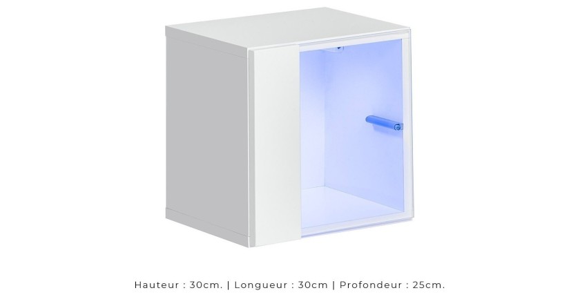 Ensemble meubles de salon SWITCH XXI design, coloris gris et blanc.