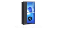Ensemble meubles de salon SWITCH XXII design, coloris gris brillant.