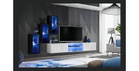 Ensemble meubles de salon SWITCH XXII design, coloris noir et blanc.