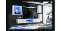 Ensemble meubles de salon SWITCH XXIII design, coloris blanc brillant.