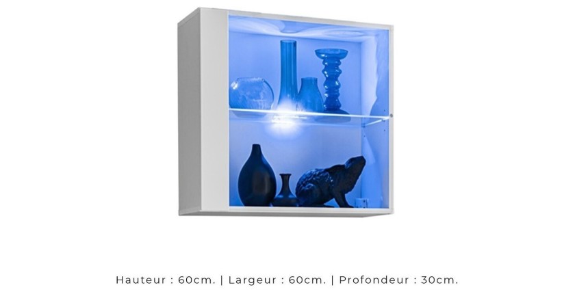 Ensemble meubles de salon SWITCH XXIII design, coloris blanc brillant.
