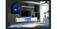 Ensemble meubles de salon SWITCH XXIII design, coloris noir et blanc
