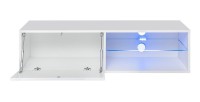 Ensemble meubles de salon SWITCH XXV design, coloris blanc brillant.