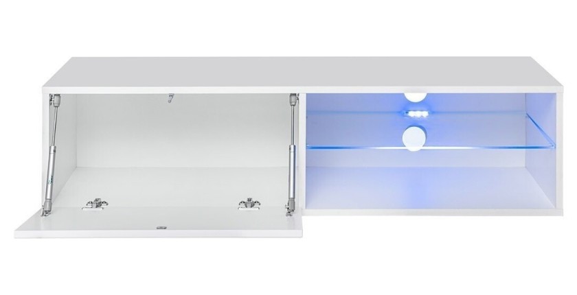 Ensemble meubles de salon SWITCH XXV design, coloris blanc brillant.