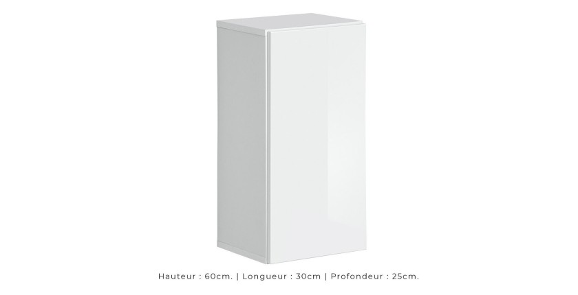 Ensemble meubles de salon SWITCH XXV design, coloris blanc brillant.