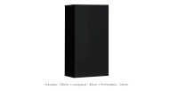 Ensemble meubles de salon SWITCH XXV design, coloris noir brillant.