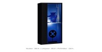 Ensemble meubles de salon SWITCH XXV design, coloris noir brillant.