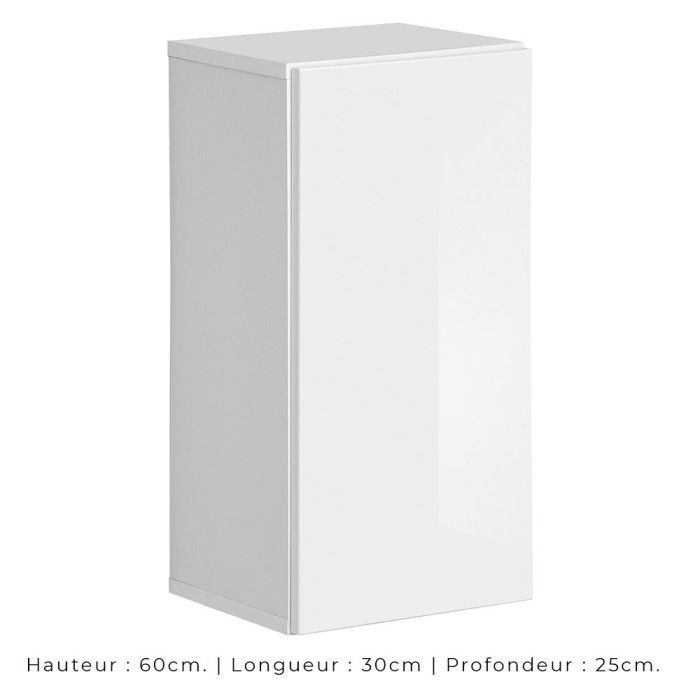 Ensemble meubles de salon SWITCH XXV design, coloris blanc et noir.
