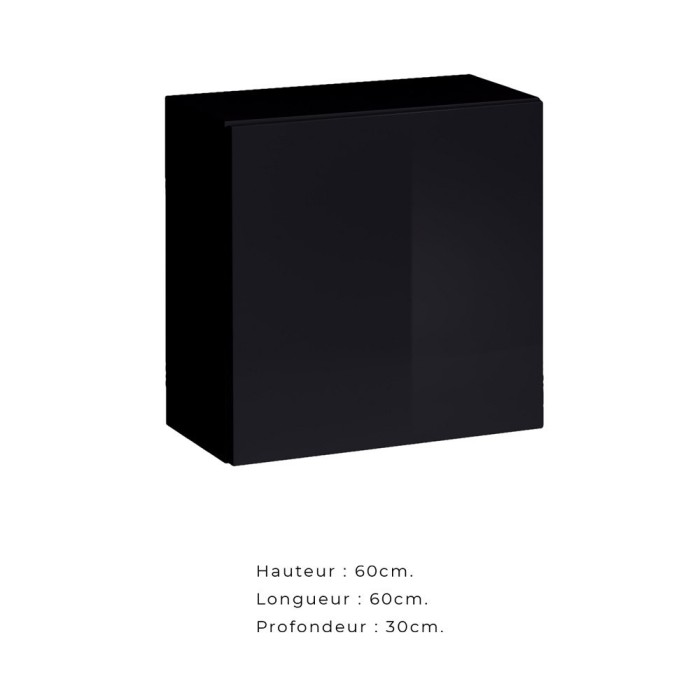 Ensemble meubles de salon SWITCH XXVI design, coloris blanc et noir.