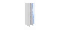 Vitrine haute 2 portes collection SPIKE couleur blanche. Meuble design