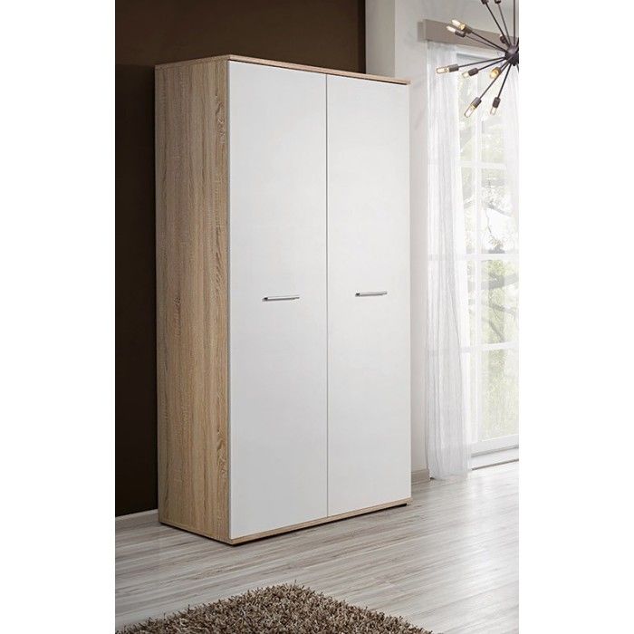 Chambre complète enfant, ado - DENVER - Armoire, Lit, bibliothèque et étagère