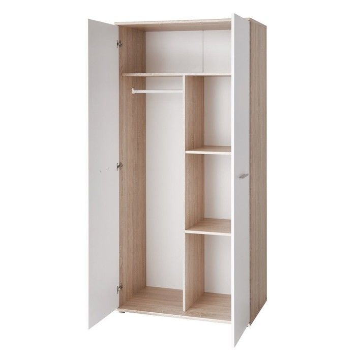 Chambre complète enfant, ado collection DENVER. Armoire, Lit, bibliothèque, chevet et étagère