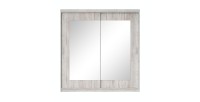 Armoire 200cm avec miroirs et portes coulissantes. Collection ROMEO. Effet pin