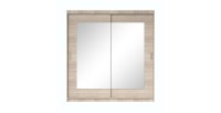 Armoire 180cm avec miroirs et portes coulissantes. Collection ROMEO. Coloris chêne