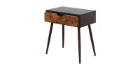 Table de Chevet collection HAALAND coloris noir style Scandinave.