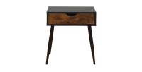 Table de Chevet collection HAALAND coloris noir style Scandinave.
