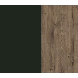Commode XL design 6 tiroirs. Coloris vert kaki et chêne. Collection ASSIA