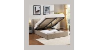 Lit coffre collection DESERT - Couleur beige - 160x200cm - Sommier inclus