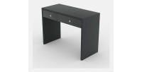 Bureau droit design avec grand tiroir collection BRIXTON coloris gris.