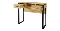 Ensemble Bibliothèque et Console extensible en Bureau avec nombreux rangements collection JASPER.