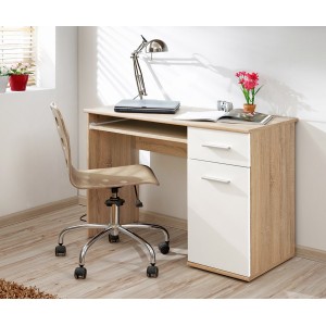 Bureau enfant, Ado avec étagère coulissante, 1 porte et un tiroir collection DENVER