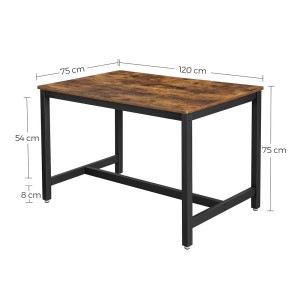 Table à manger 4 places style industriel collection TAMPA.
