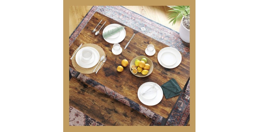 Table à manger 4 places style industriel collection TAMPA.
