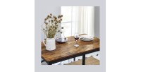 Ensemble table et bancs en bois style industriel collection TAMPA.